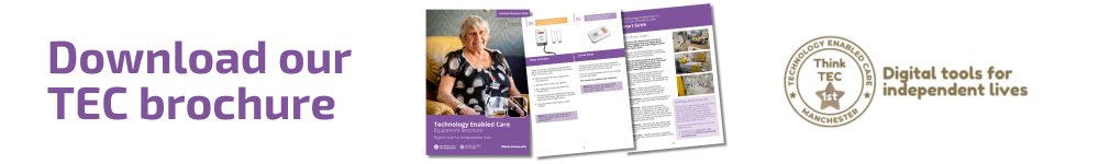 Image of a banner with the wording download our TEC brochure in purple and images of the cover of the TEC brochure