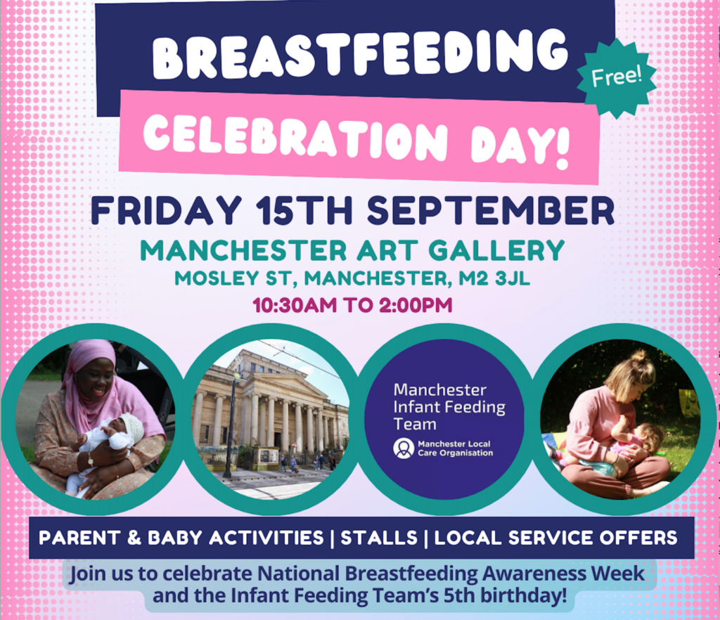 Join our Infant Feeding Team for a Breastfeeding Celebration Day! Manchester Local Care